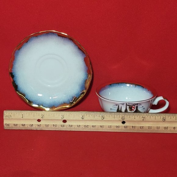 Vintage Qualitat Bavaria Nurnberg Tea Cup Saucer - Picture 10 of 13